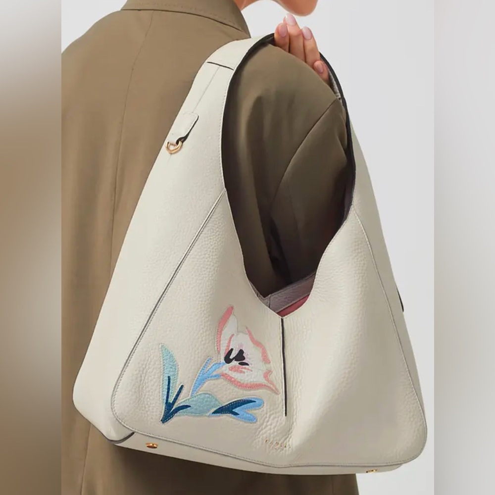 RADLEY LONDON Cream Hobo Bag with Floral Design - Picture 2 of 5
